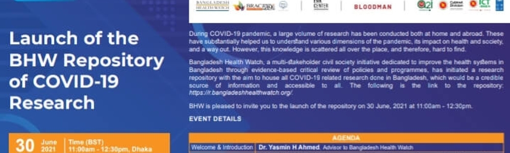 Launch of the BHW Repository of COVID-19 Research