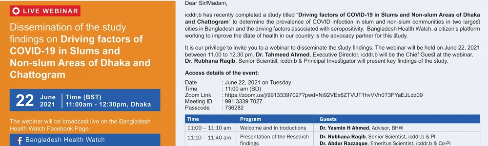 Driving Factors of Covid-19 in Slums and Non-slums areas in Dhaka and Chattogram