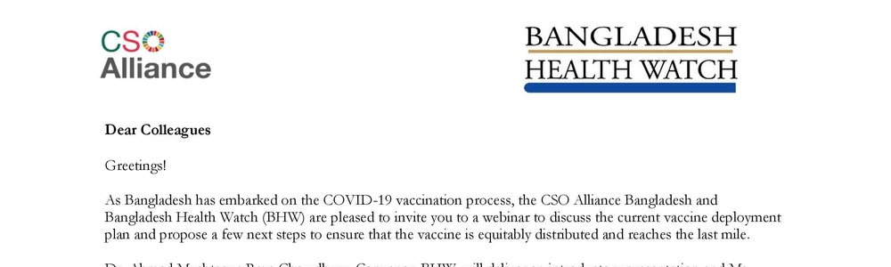 Webinar on COVID 19 Vaccine