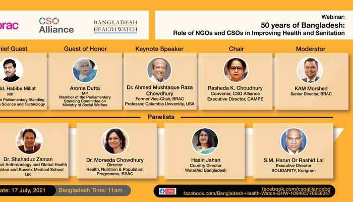 50 Years of Bangladesh: Role of NGOs and CSOs in improving Health & Sanitation
